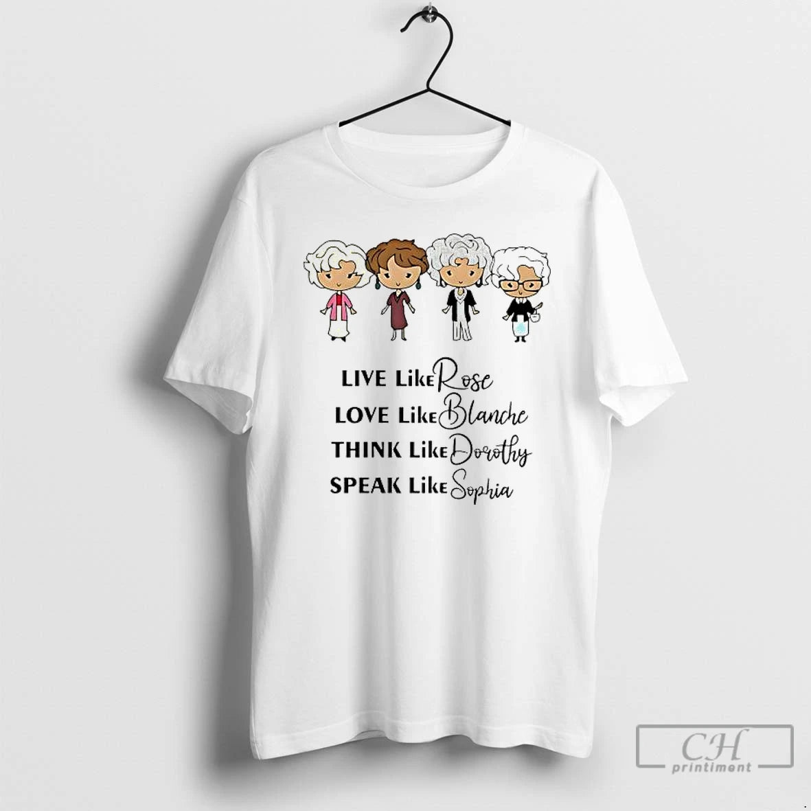 Premium The Golden Girls Cartoon Trends Stylish T-Shirts, Hoodie, Sweatshirt | InkThreadWorks.com
