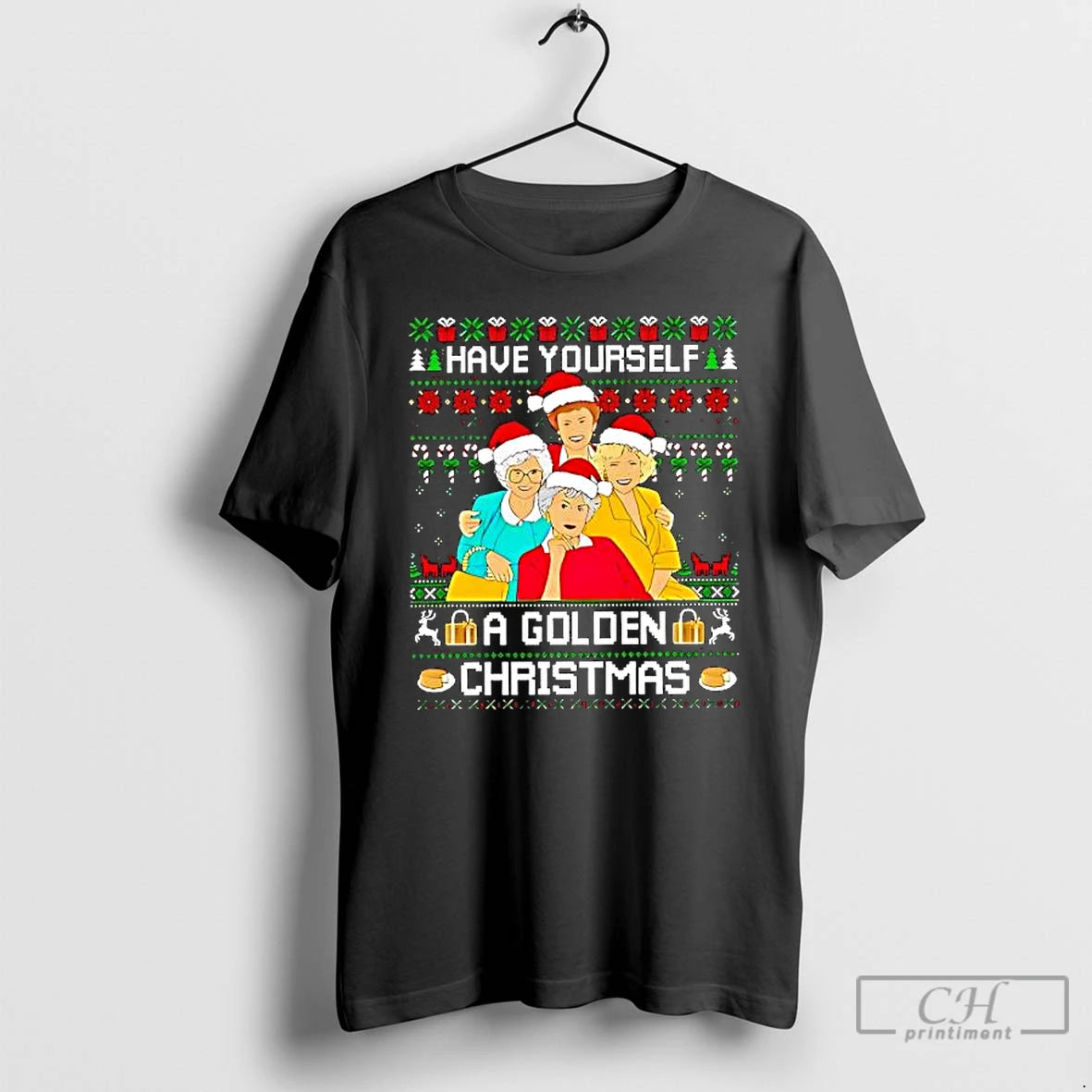 Premium The Golden Girls Have Yourself A Golden Ugly Christmas T-Shirts, Hoodie, Sweatshirt | InkThreadWorks.com