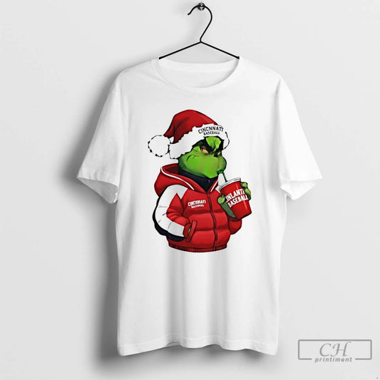 Premium The Grinch Cincinnati Reds Baseball Trends Stylish T-Shirts, Hoodie, Sweatshirt | InkThreadWorks.com