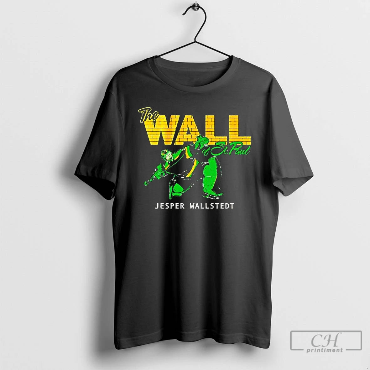 Premium The Wall Of St Paul Jesper Wallstedt Hockey T-Shirts, Hoodie, Sweatshirt | InkThreadWorks.com