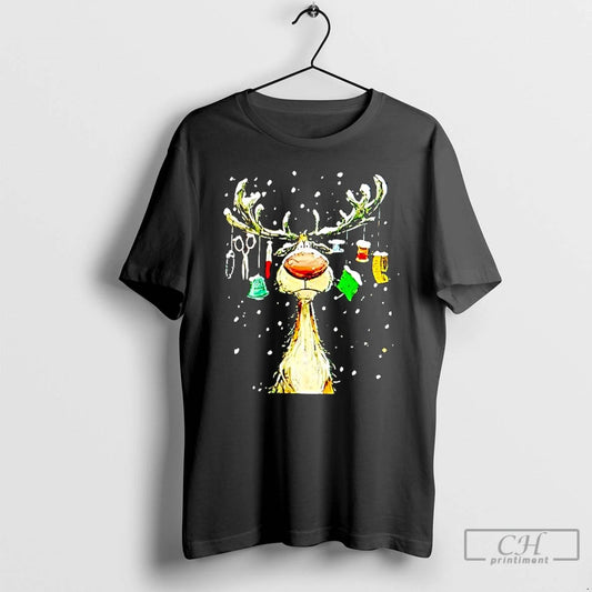 Premium The Reindeer Is Sad Christmas Trends Stylish T-Shirts, Hoodie, Sweatshirt | InkThreadWorks.com