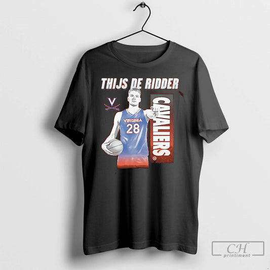 Premium Thijs De Ridder Virginia Cavaliers Illustrated T-Shirts, Hoodie, Sweatshirt | InkThreadWorks.com