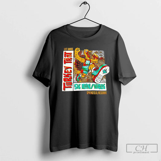 Premium Turkey Trot 31st Annual 5k Run Walk T-Shirts, Hoodie, Sweatshirt | InkThreadWorks.com
