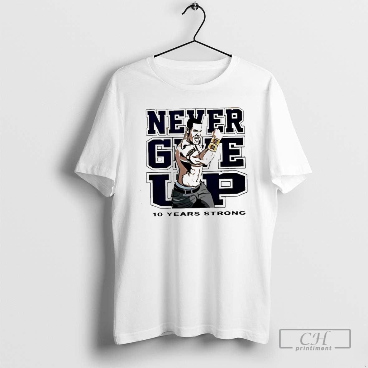 Premium Tyrese Haliburton John Cena Never Give Up 10 Years Strong Shirt Sweater Hoodie, Sweatshirt | InkThreadWorks.com