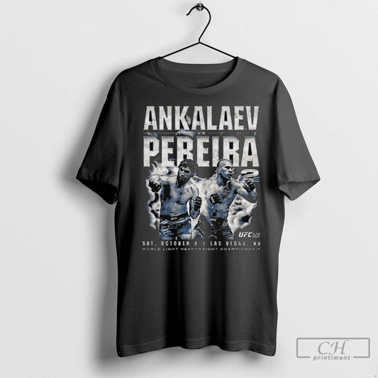 Premium Ufc 320 Ankalaev Vs Pereira 2 Vintage Long Sleve