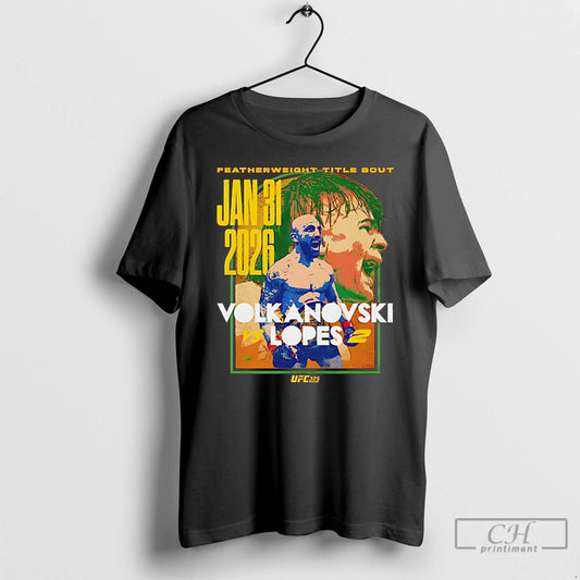 Premium Ufc 325 Volkanovski Vs Lopes 2 Match Up 2026 T-Shirts, Hoodie, Sweatshirt | InkThreadWorks.com