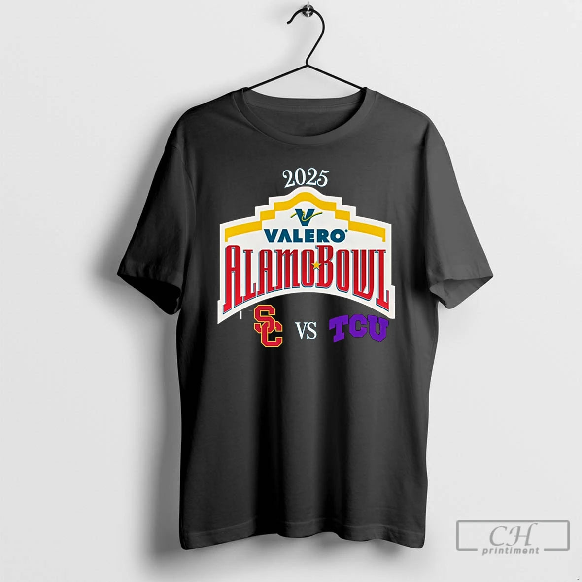 Premium Usc Trojans Vs Tcu Horned Frogs 2025 Alamo Bowl T-Shirts, Hoodie, Sweatshirt | InkThreadWorks.com