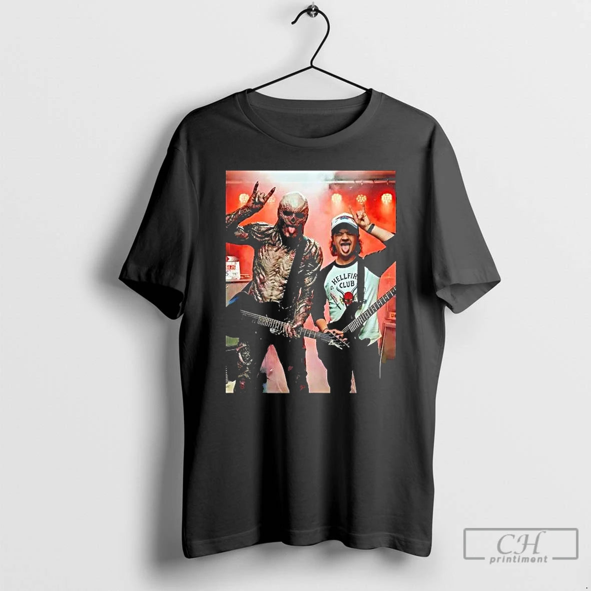 Premium Vecna And Dustin Henderson Hellfire Club T-Shirts, Hoodie, Sweatshirt | InkThreadWorks.com