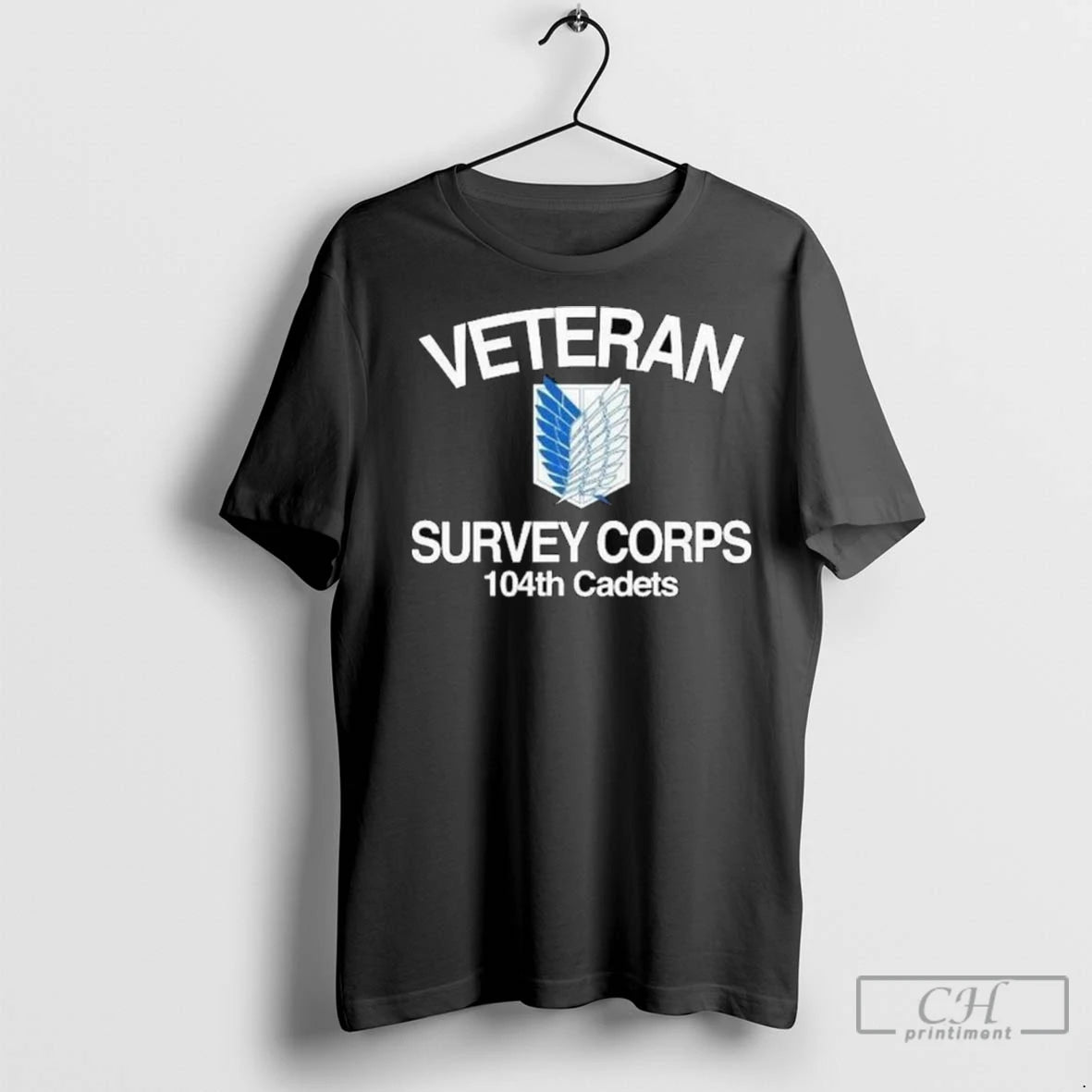 Premium Veteran Survey Coprs 104th Cadets Wings Long Sleve