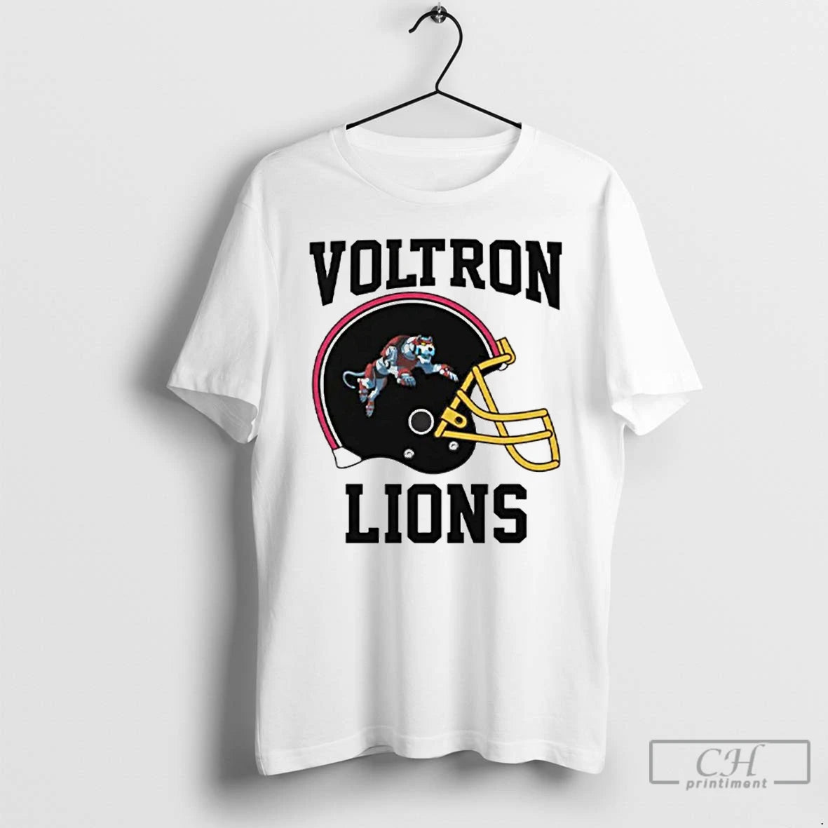 Premium Voltron Lions Helmet Logo T-Shirts, Hoodie, Sweatshirt | InkThreadWorks.com
