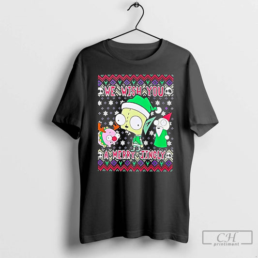 Premium We Wish You A Merry Jingly Ugly Christmas T-Shirts, Hoodie, Sweatshirt | InkThreadWorks.com
