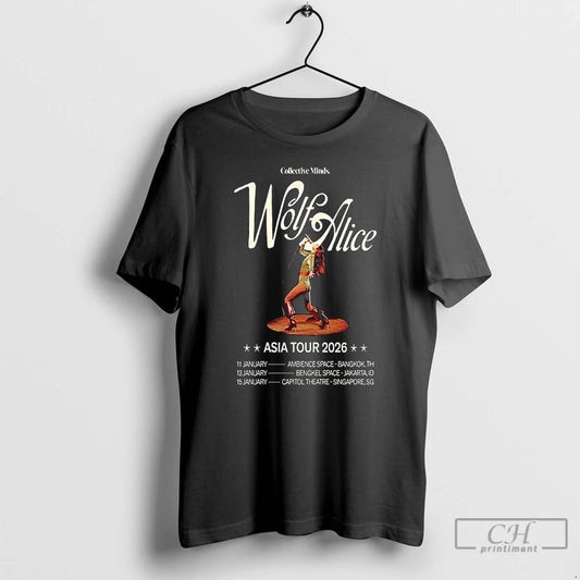 Premium Wolf Alice Asia Tour 2026 T-Shirts, Hoodie, Sweatshirt | InkThreadWorks.com