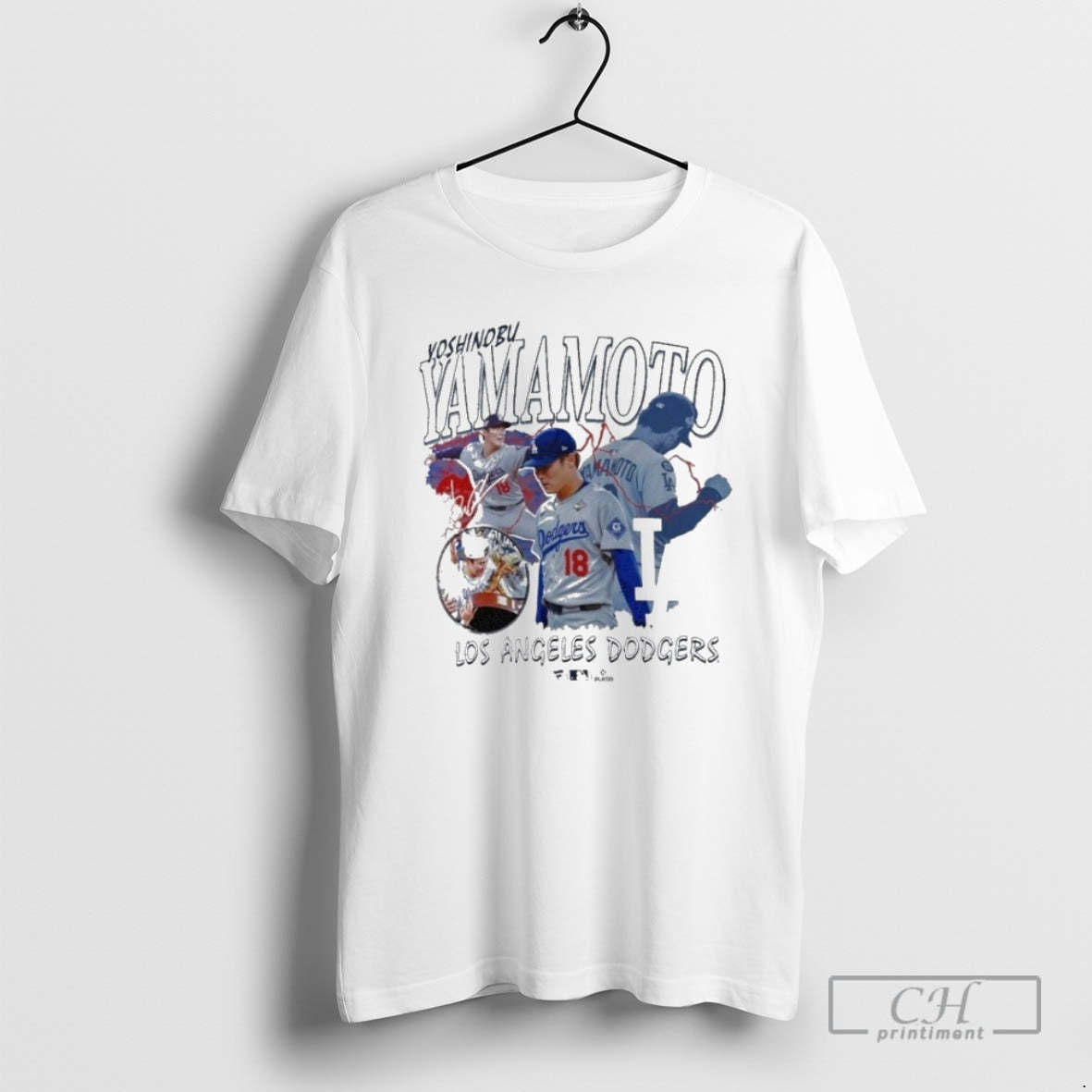 Premium Yoshinobu Yamamoto Los Angeles Dodgers Montage Mlb Shirt Sweater Hoodie, Sweatshirt | InkThreadWorks.com