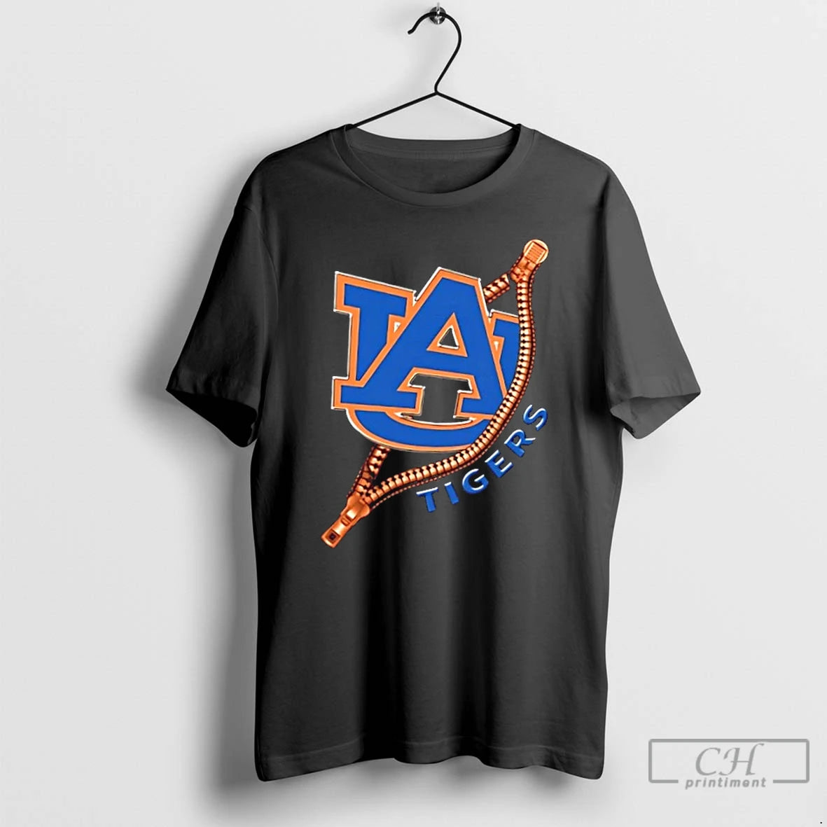Premium Zipper X Auburn Tigers Football Logo T-Shirts, Hoodie, Sweatshirt | InkThreadWorks.com