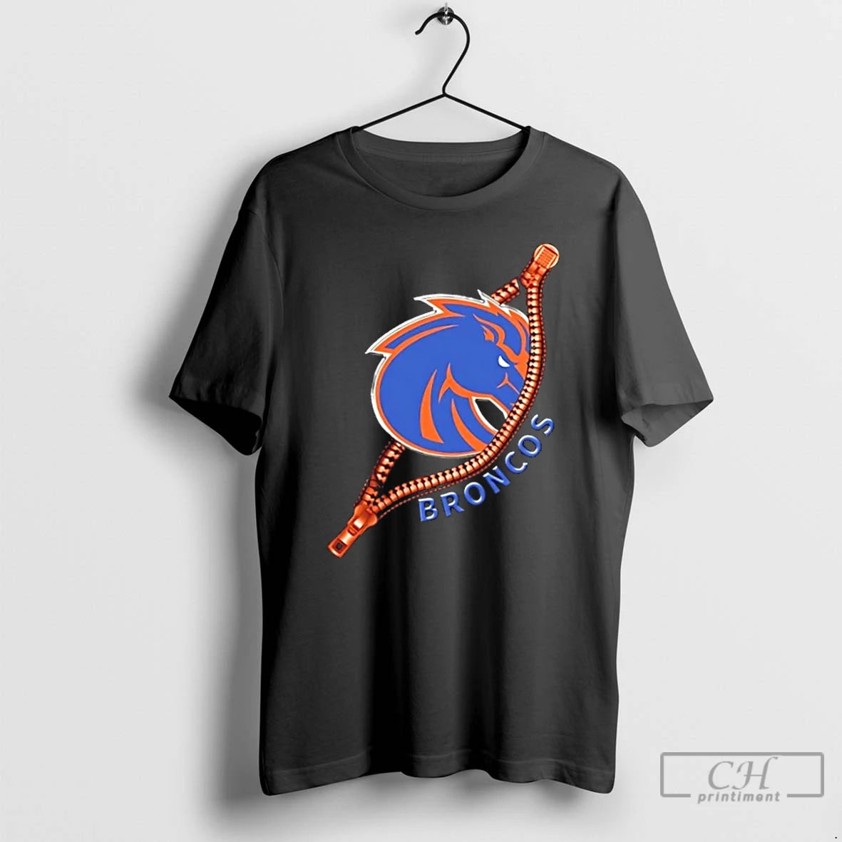 Premium Zipper X Boise State Broncos Football Logo T-Shirts, Hoodie, Sweatshirt | InkThreadWorks.com
