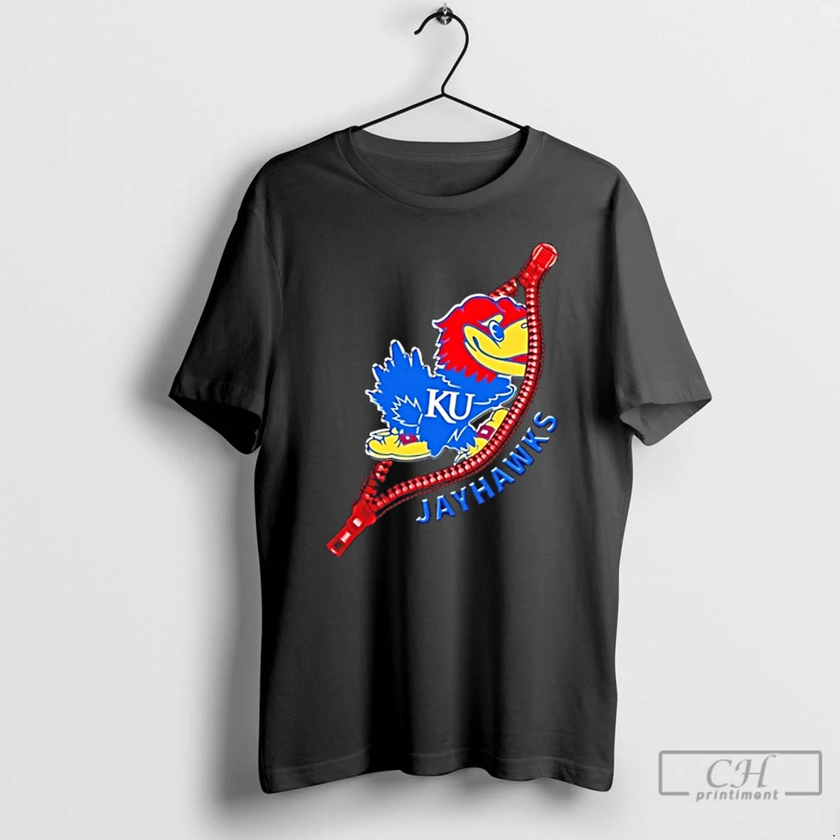 Premium Zipper X Kansas Jayhawks Football Logo T-Shirts, Hoodie, Sweatshirt | InkThreadWorks.com