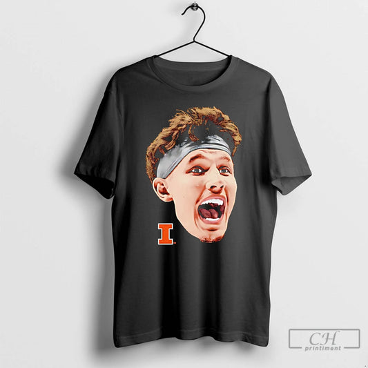 Premium Zvonimir Ivisic Llinois Fighting Illini Portrait Big Head T-Shirts, Hoodie, Sweatshirt | InkThreadWorks.com