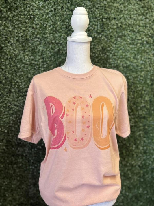 Preppy Pink Boo Tee Hoodie, Sweatshirt | InkThreadWorks.com