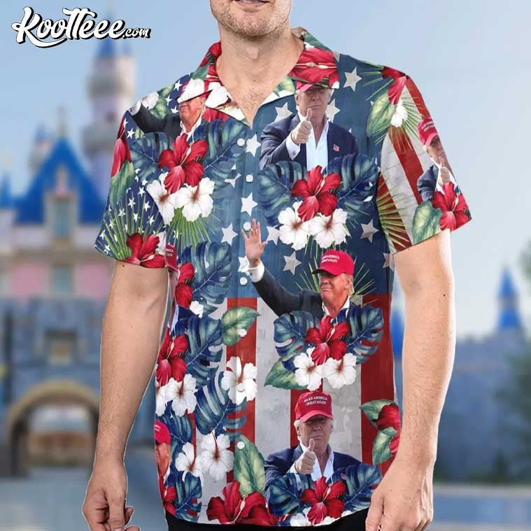 President Trump Election 4th of July Hawaiian Shirt And Shorts