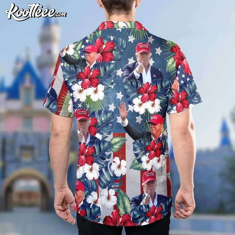 President Trump Election 4th of July Hawaiian Shirt And Shorts