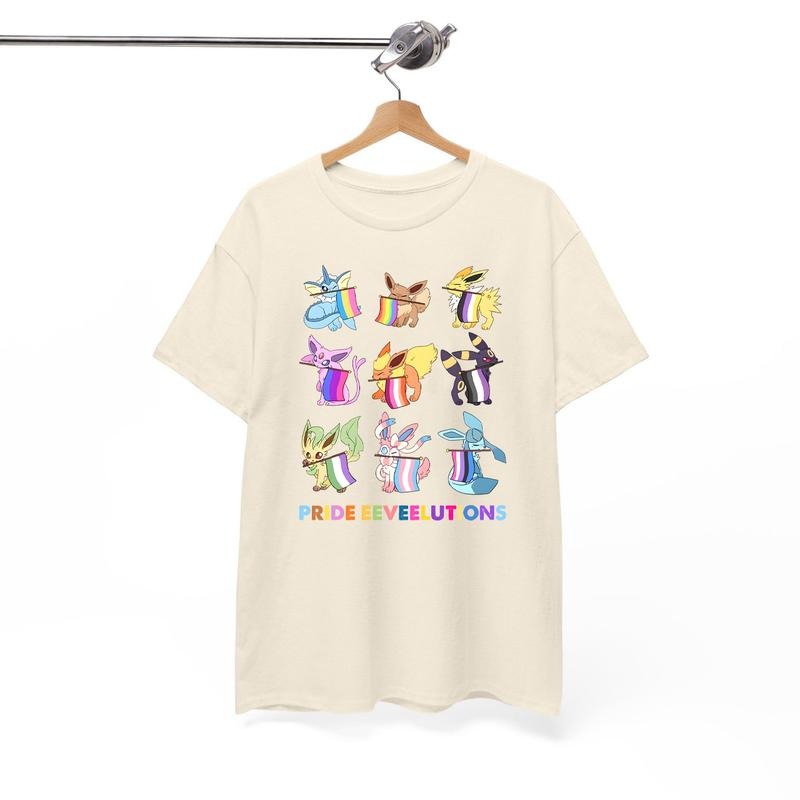 Pride Evolutions, LGBT Friendly Shirt, LGBTQ+ Support Shirt, Rainbow Shirt, LGBT Anime Shirts, Pride Flag Shirt.