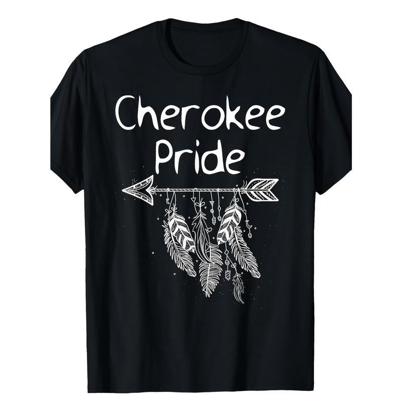 Pride Native American Men's T-Shirt - 100% Cotton, Bohemian Style, Round Neck, Non-Stretch Fabric, 180g, Gift Made in USA