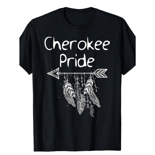 Pride Native American Men's T-Shirt - 100% Cotton, Bohemian Style, Round Neck, Non-Stretch Fabric, 180g, Gift Made in USA