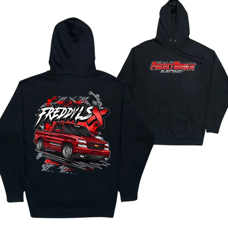 Project Torque Freddylsx Holly Truck Hoodie, Graphic Design Car Hoodie, Truck Shirts, Shirts For Men, Car Merch, Menswear Classic