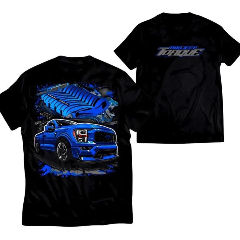 Project Torque Supercharged Coyote T-shirt Graphic Car Shirt Stylish Car Merch For Automotive Enthusiasts