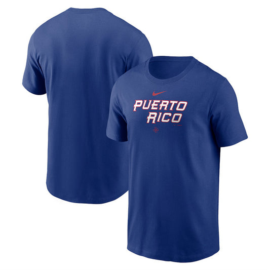 Puerto Rico Baseball Royal 2026 World Baseball Classic Wordmark T-Shirt