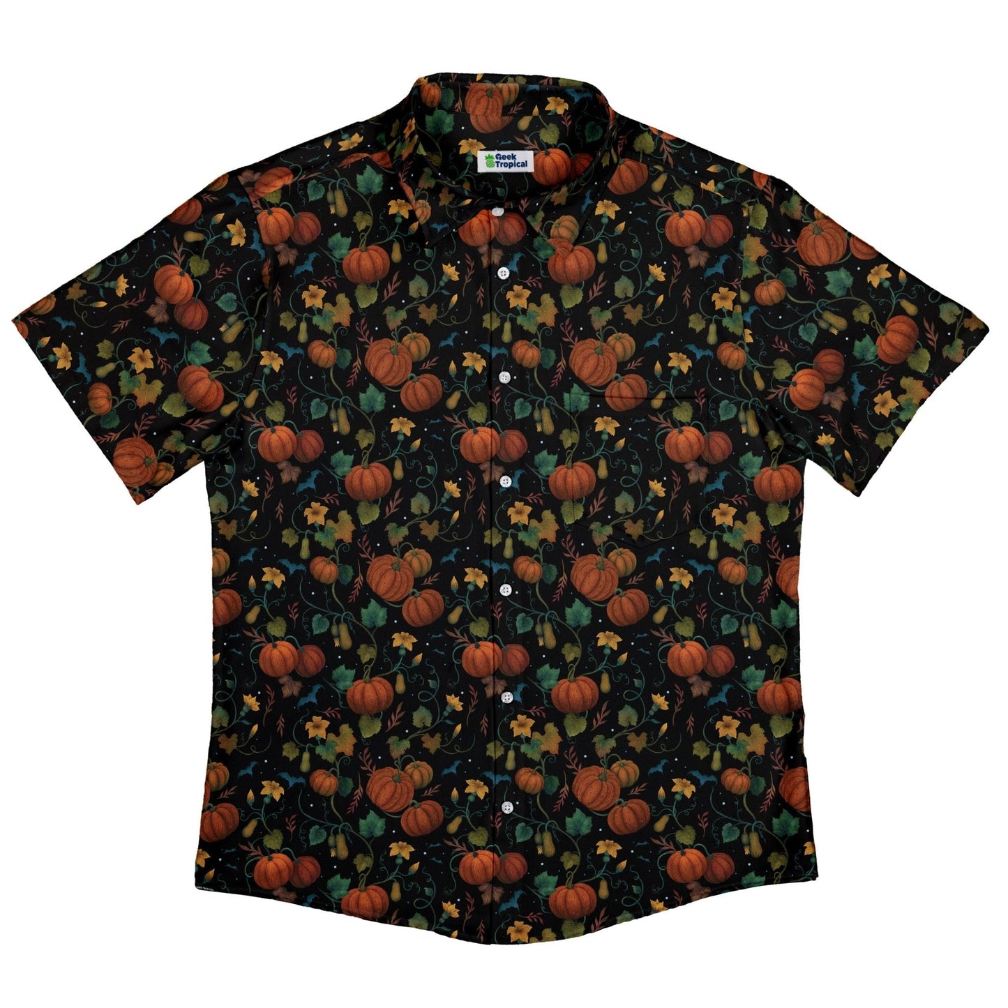 Pumpkin Bats Button Up Shirt