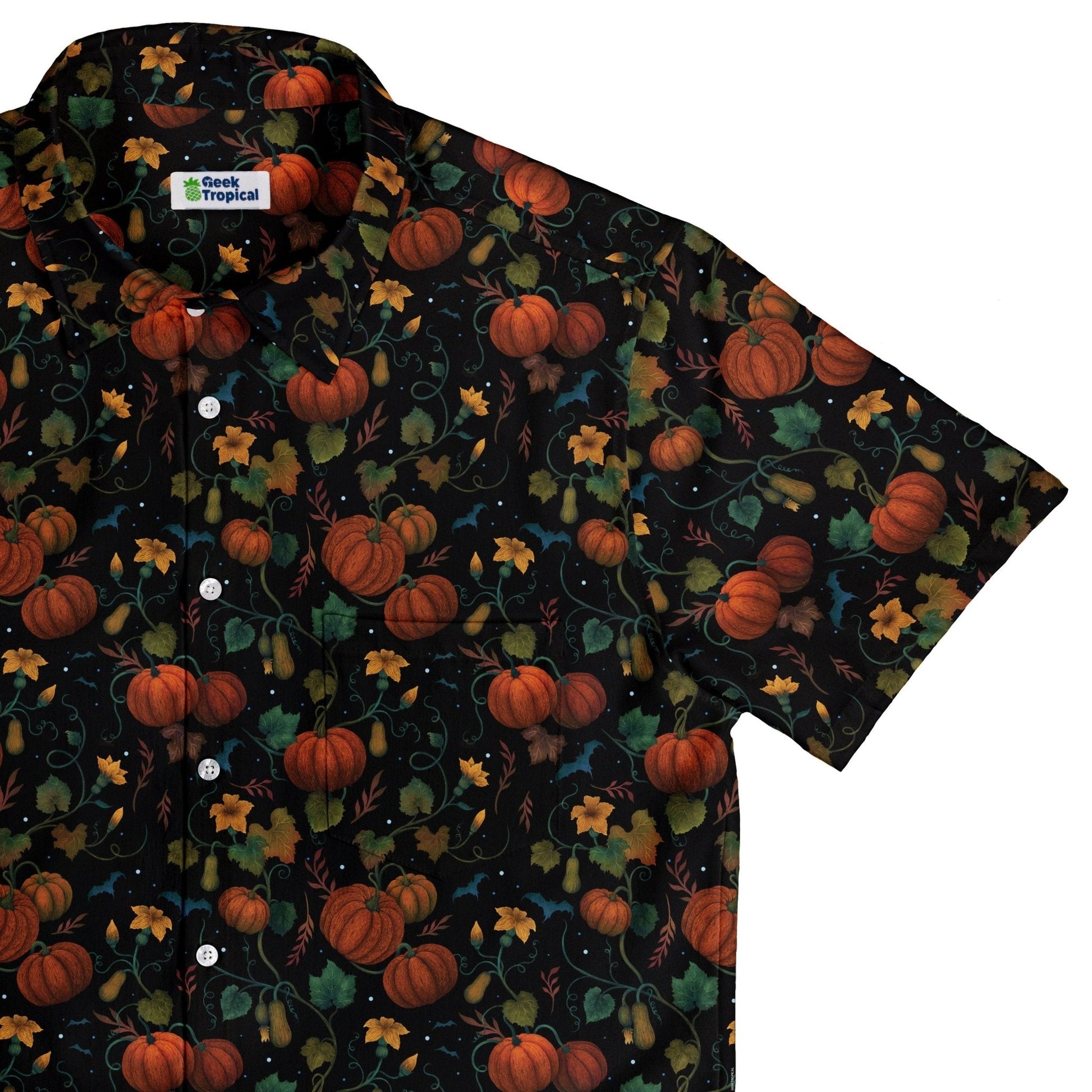 Pumpkin Bats Button Up Shirt