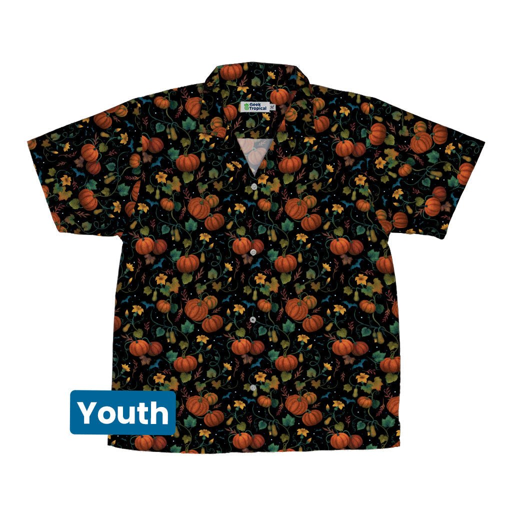 Pumpkin Bats Youth Hawaiian Shirt