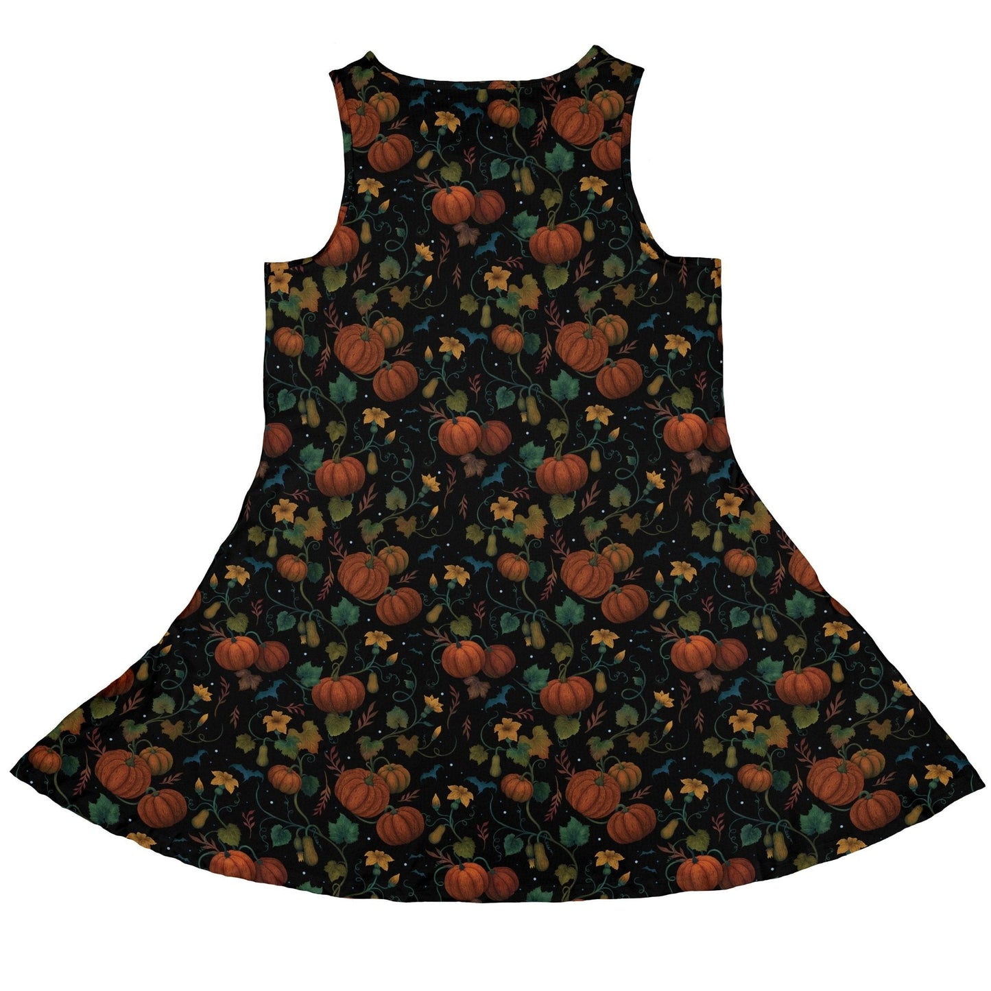 Pumpkin Bats Sleeveless Dress