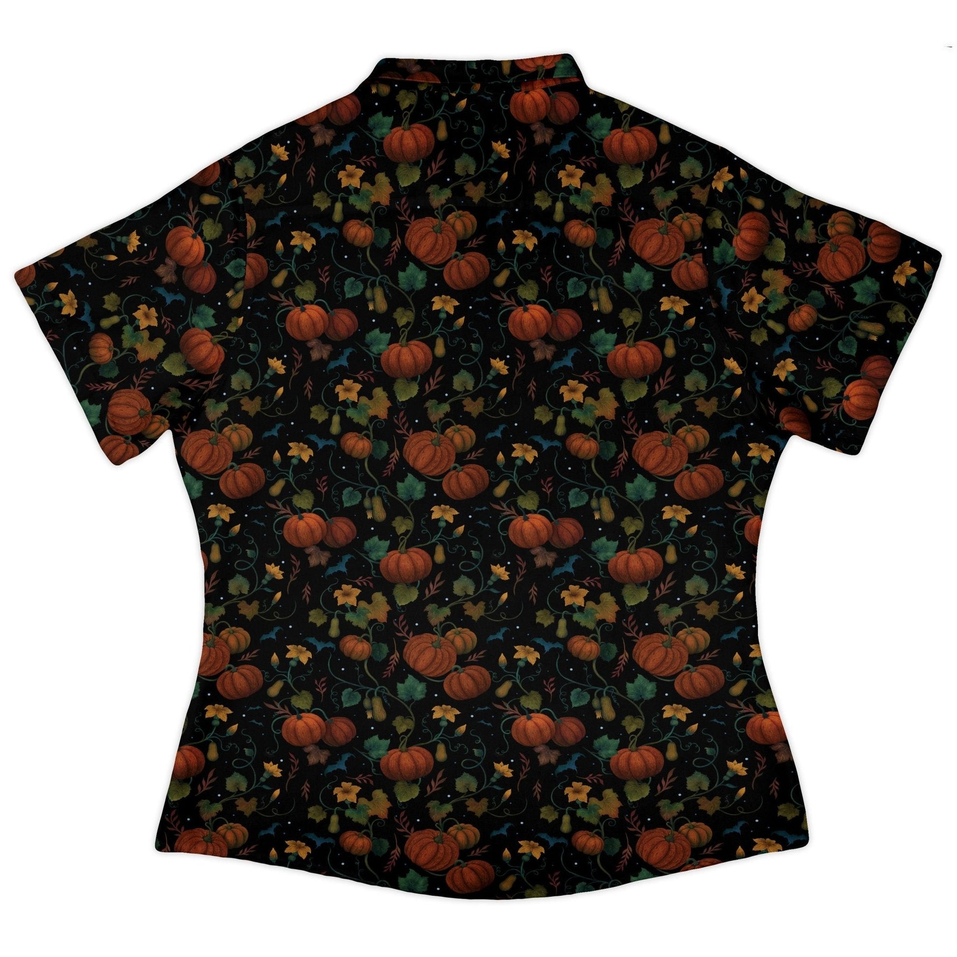 Pumpkin Bats Curvy Button Up Shirt