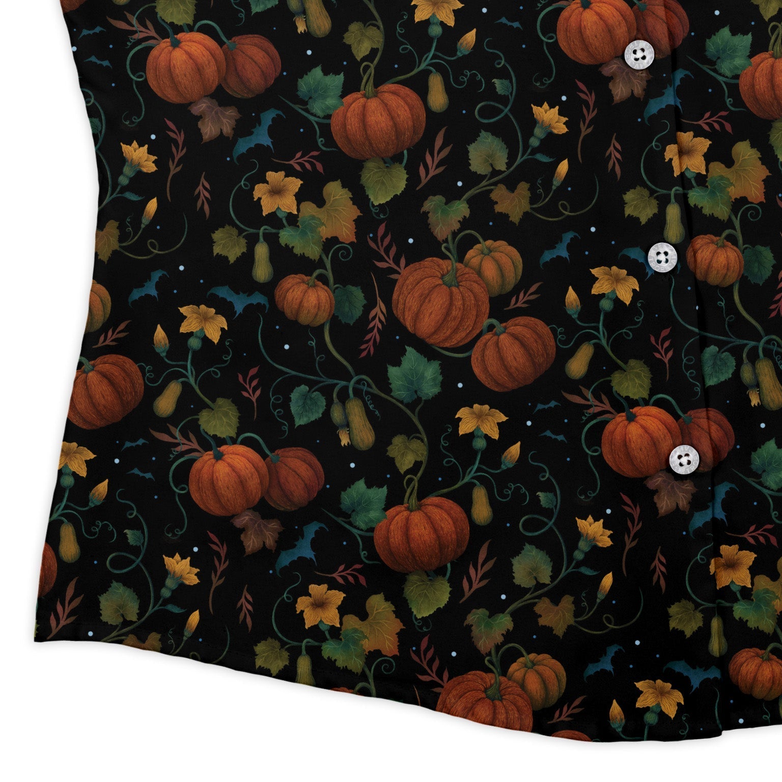 Pumpkin Bats Curvy Button Up Shirt