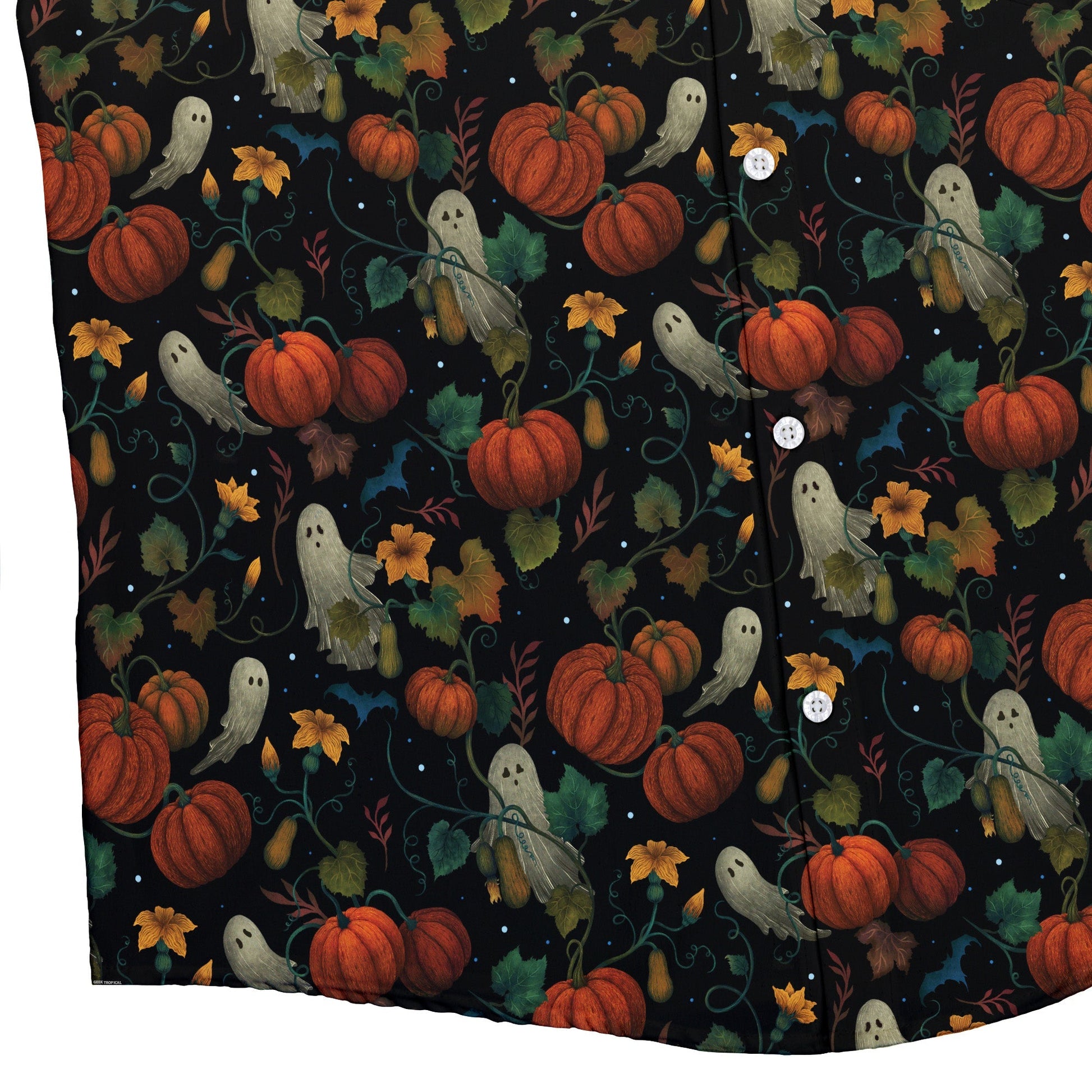 Pumpkin Ghosts Button Up Shirt