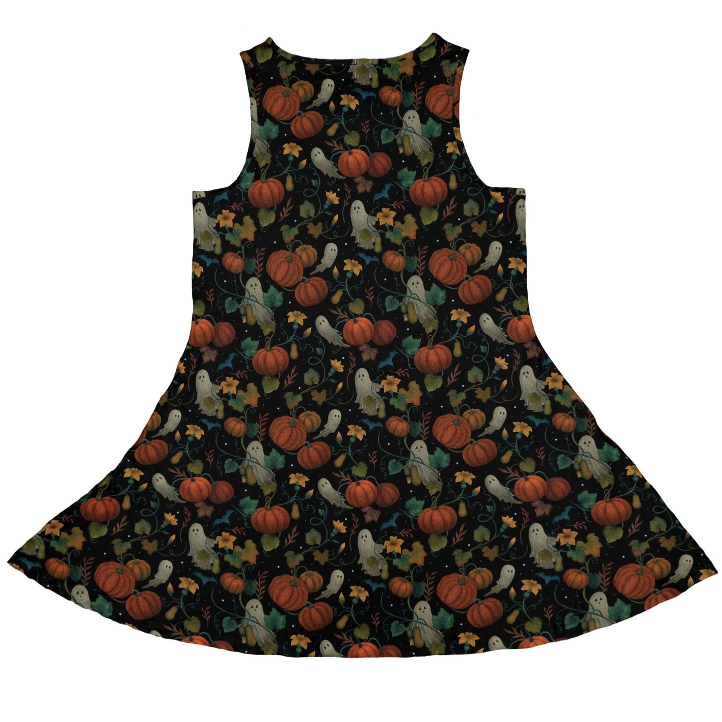 Pumpkin Ghosts Sleeveless Dress