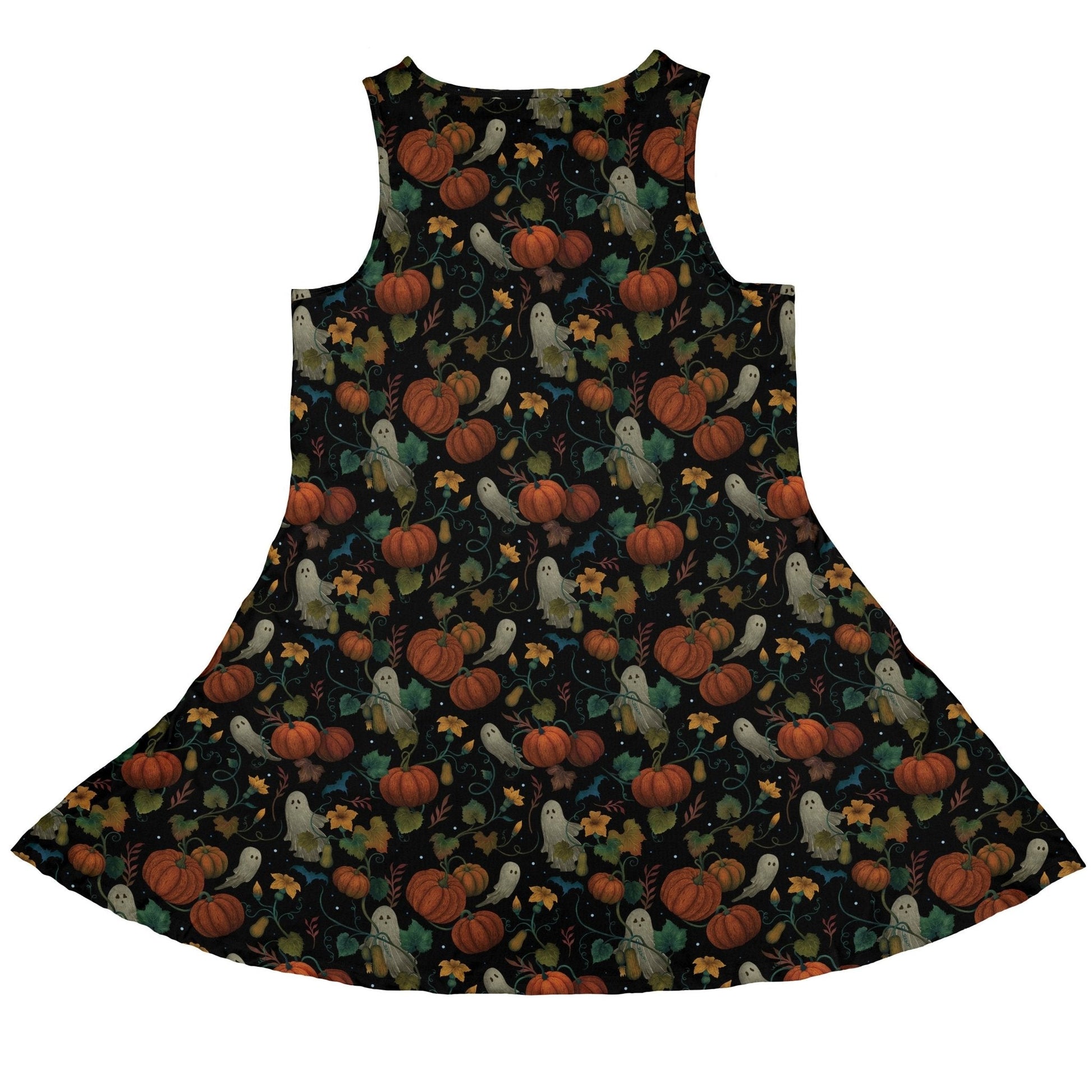 Pumpkin Ghosts Sleeveless Dress