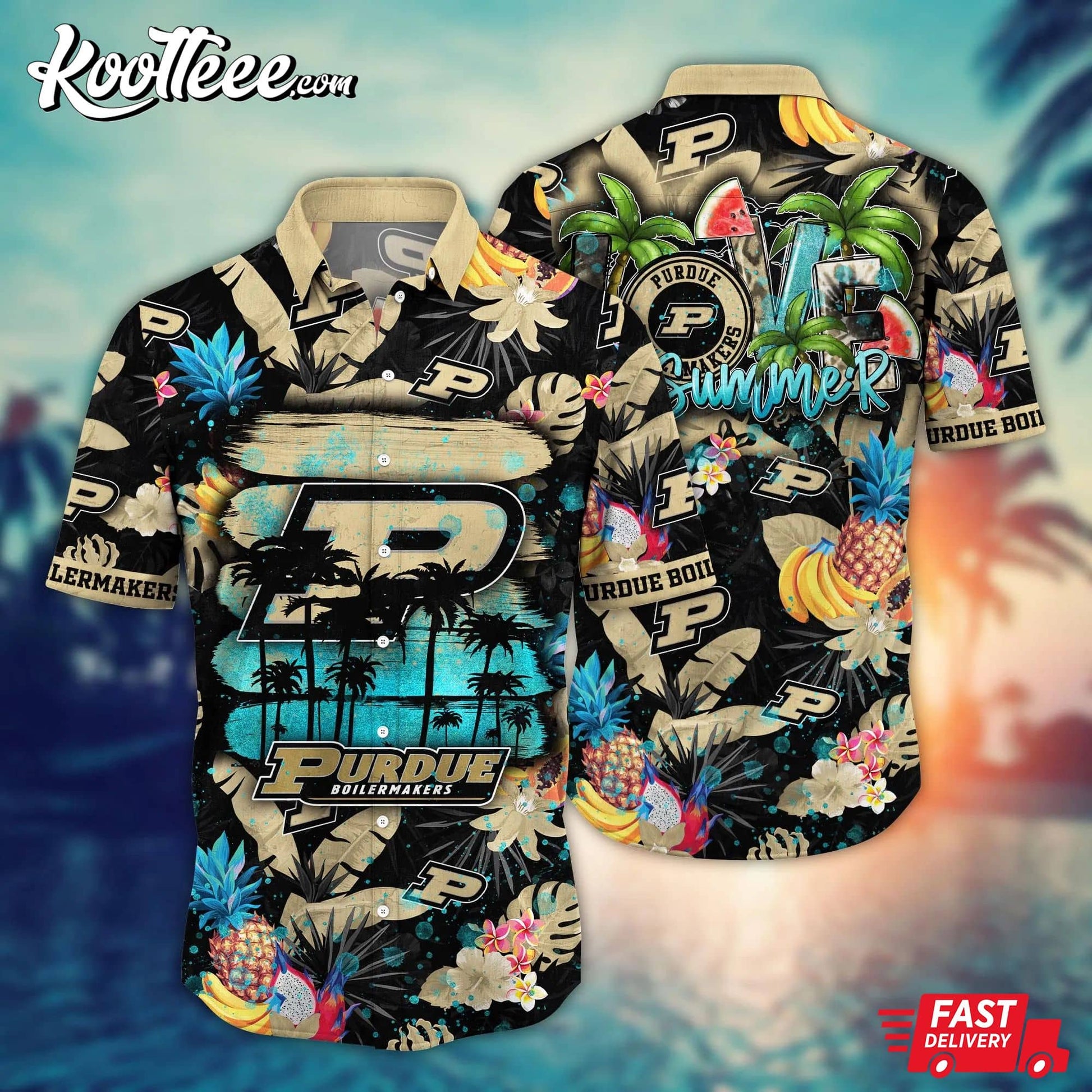Purdue Boilermakers NCAA Hawaiian Shirt