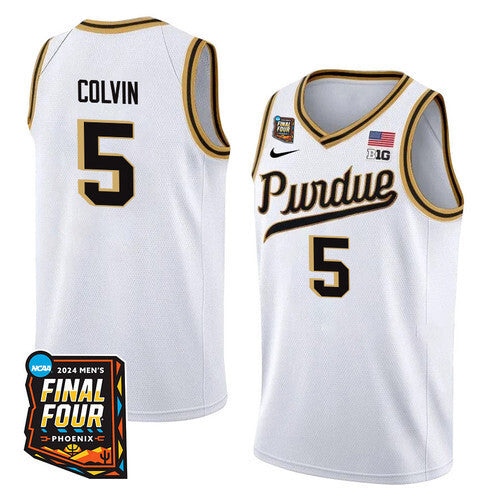 Purdue Boilermakers #5 Myles Colvin 2024 Final Four Patch
