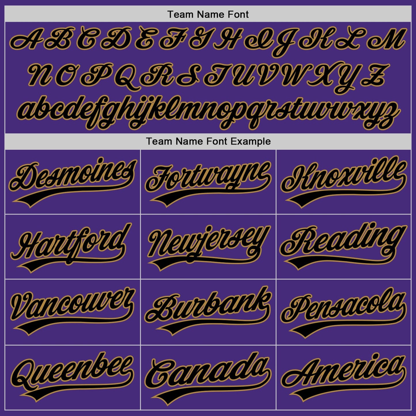 Custom Purple Black Pinstripe Black-Old Gold Authentic Baseball Jersey