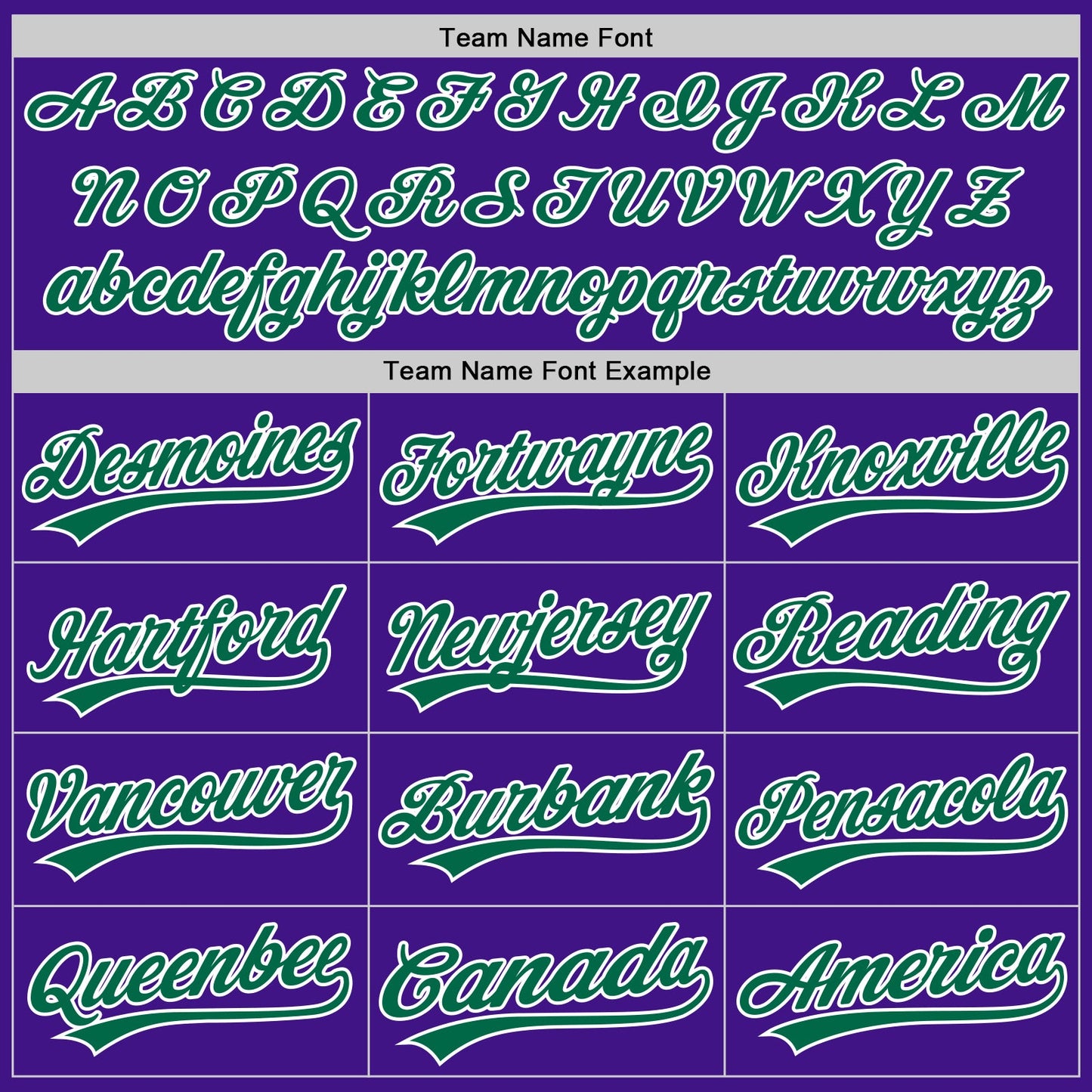 Custom Purple Kelly Green-White Authentic Throwback Baseball Jersey
