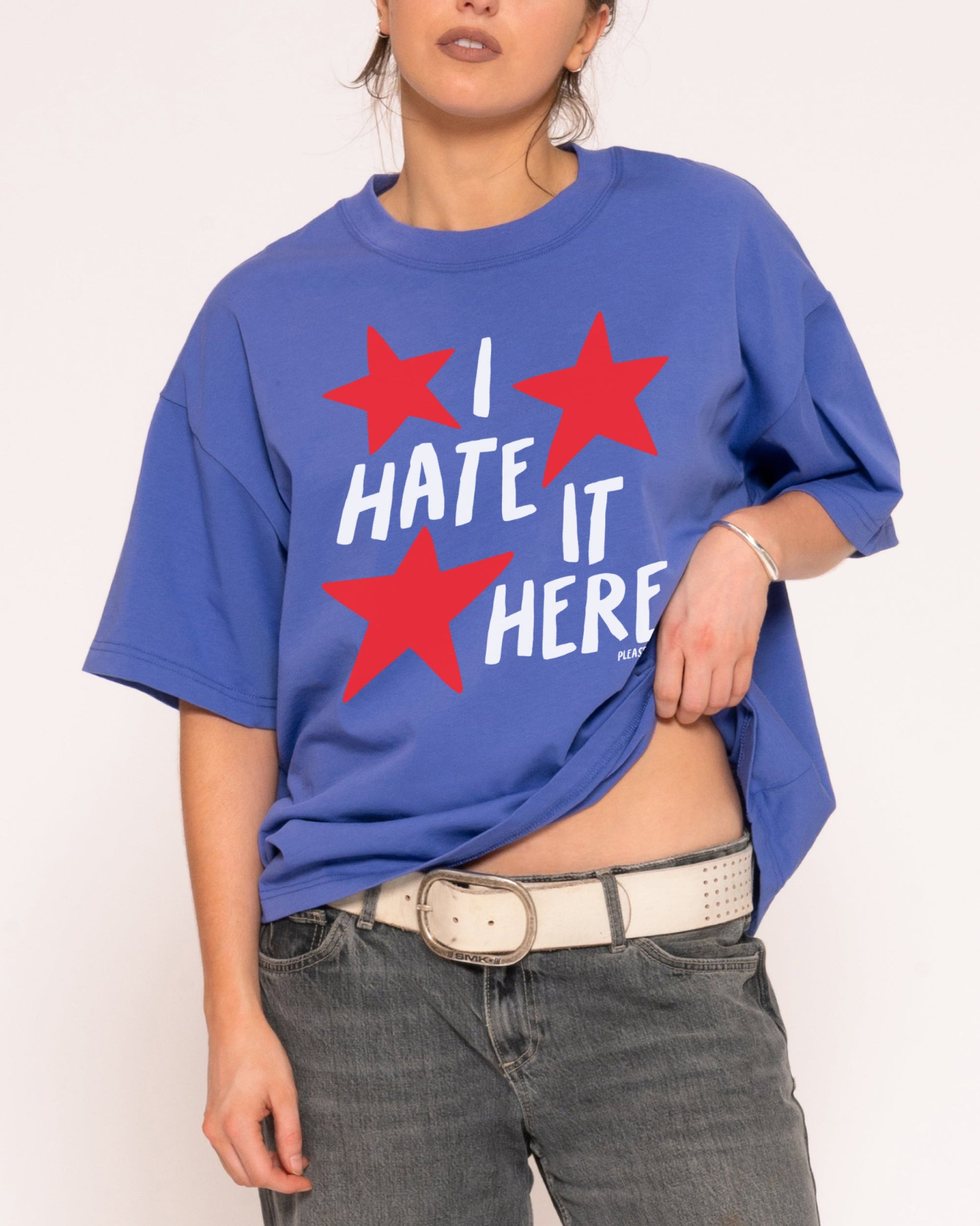 I Hate It Here Boxy Crop Tee