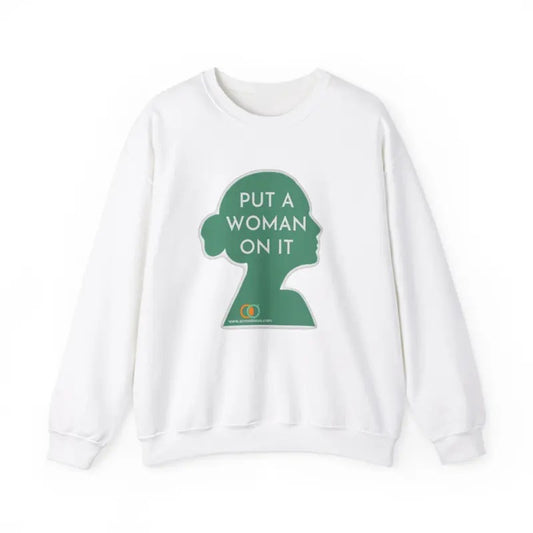 Put A Woman On It Activist's Cozy Shirt, Gift For Her Hoodie, Sweatshirt | InkThreadWorks.com