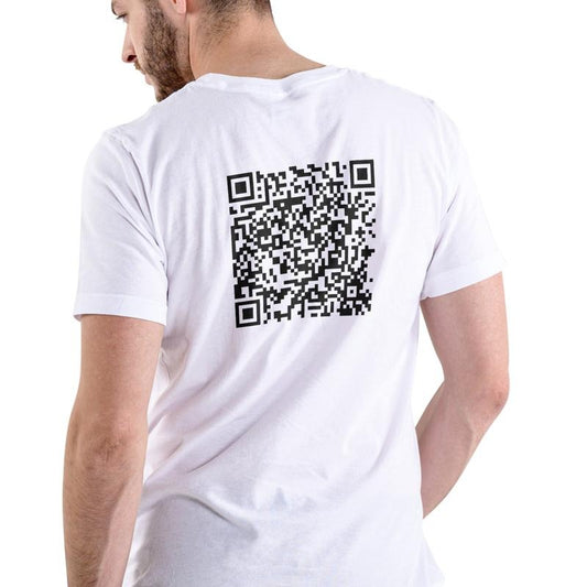 QR CODE, SHOW ME THEM TTS, Unisex, Cotton Menswear T-Shirt Hoodie, Sweatshirt | InkThreadWorks.com