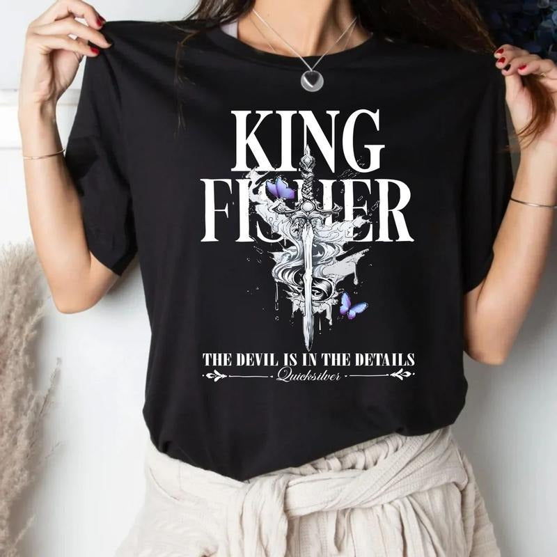 Quicksilver Kingfisher Shirt, Fantasy Bookish Shirt, Quicksilver Callie Hart Shirt, Saeris Fane Kingfisher Inspired ,...