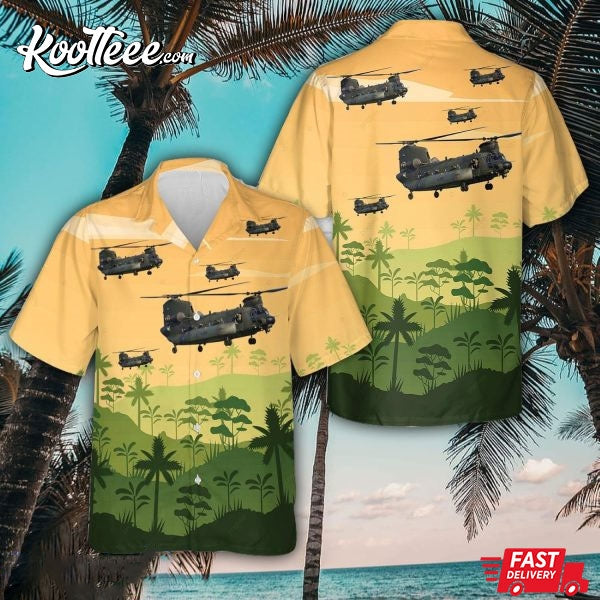 RAF Boeing Chinook HC5 ZH897 Hawaiian Shirt