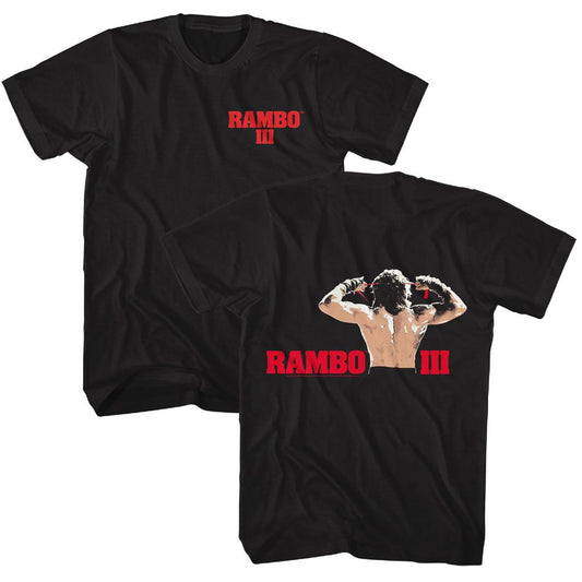 Rambo - Bandana - American Classics - Solid Black Adult Short Sleeve T-Shirt