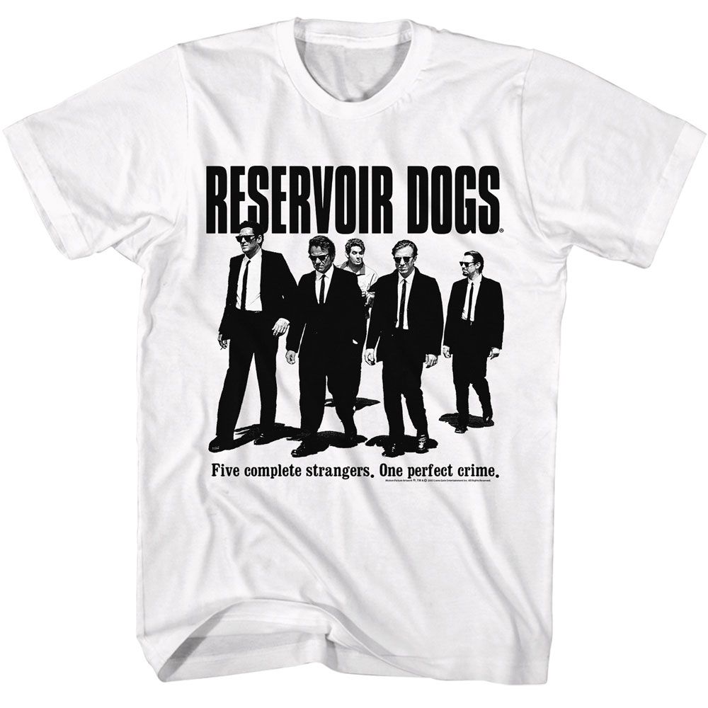Reservoir Dogs - One Perfect Crime - American Classics - Solid White Adult Short Sleeve T-Shirt